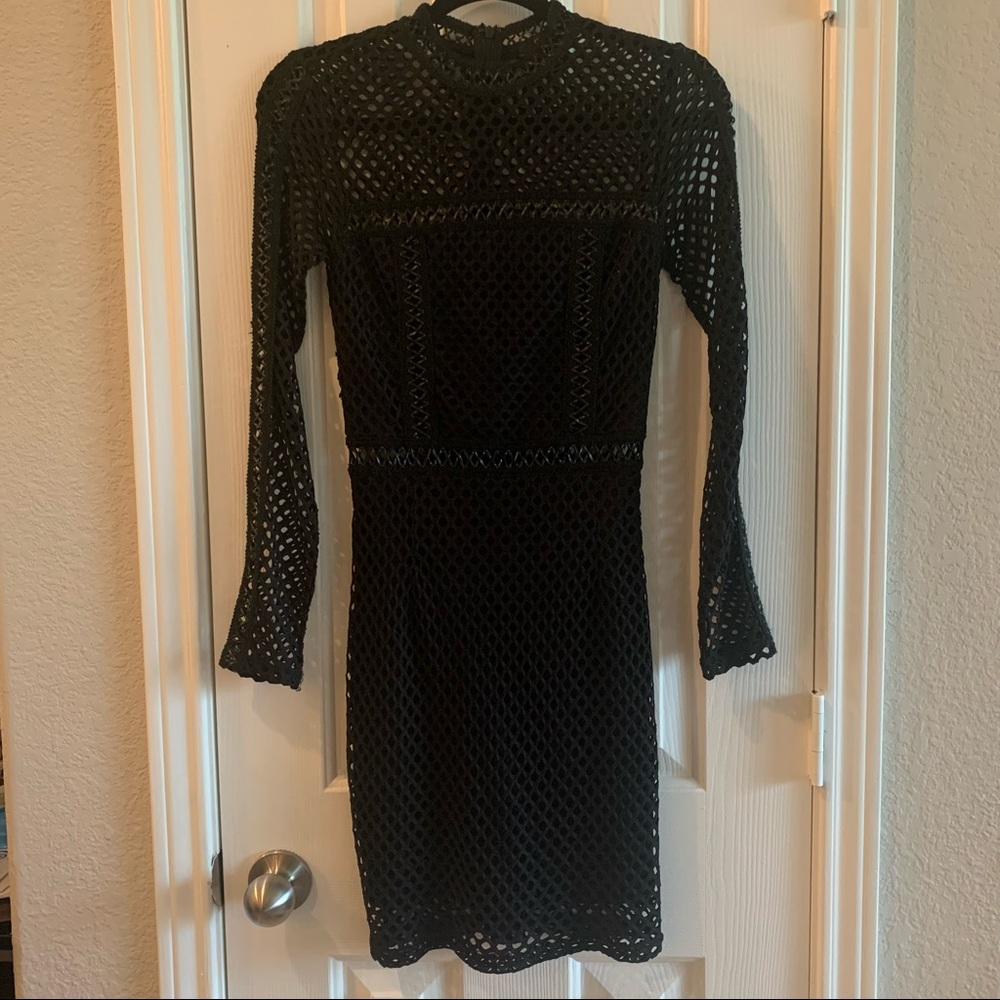 Little black mesh dress